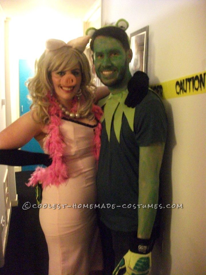 Miss Piggy and Kermit Muppets Couples Costume
