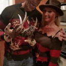 Mr. and Mrs. Freddy Krueger Couple Costume