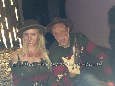 Mr. and Mrs. Freddy Krueger Couple Costume