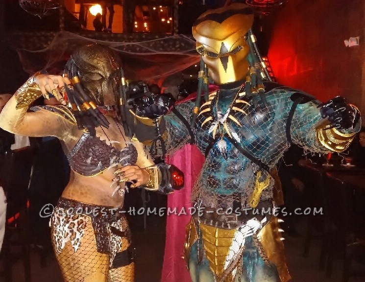 Original Homemade Mr. and Mrs. Predator Couple Costume