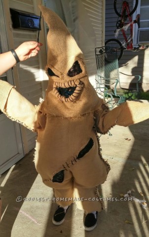 Coolest Oogie Boogie Costume with Jack and Sally from Nightmare Before Christmas