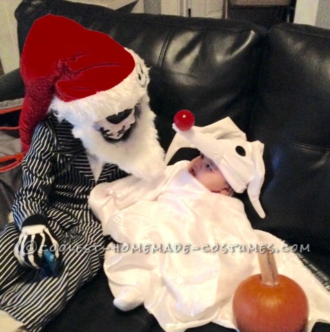 Family Nightmare Before Christmas Theme Baby Zero Costume