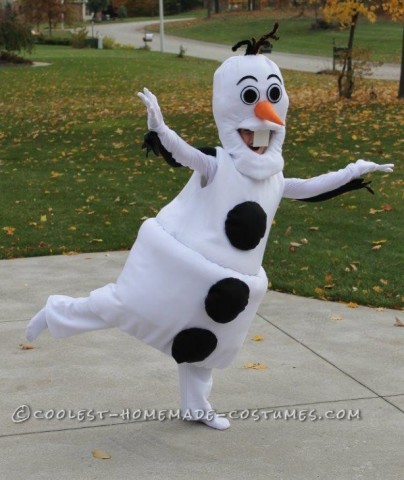 Cool Homemade Olaf Costume