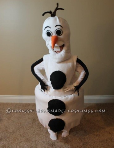 Cool Homemade Olaf Costume