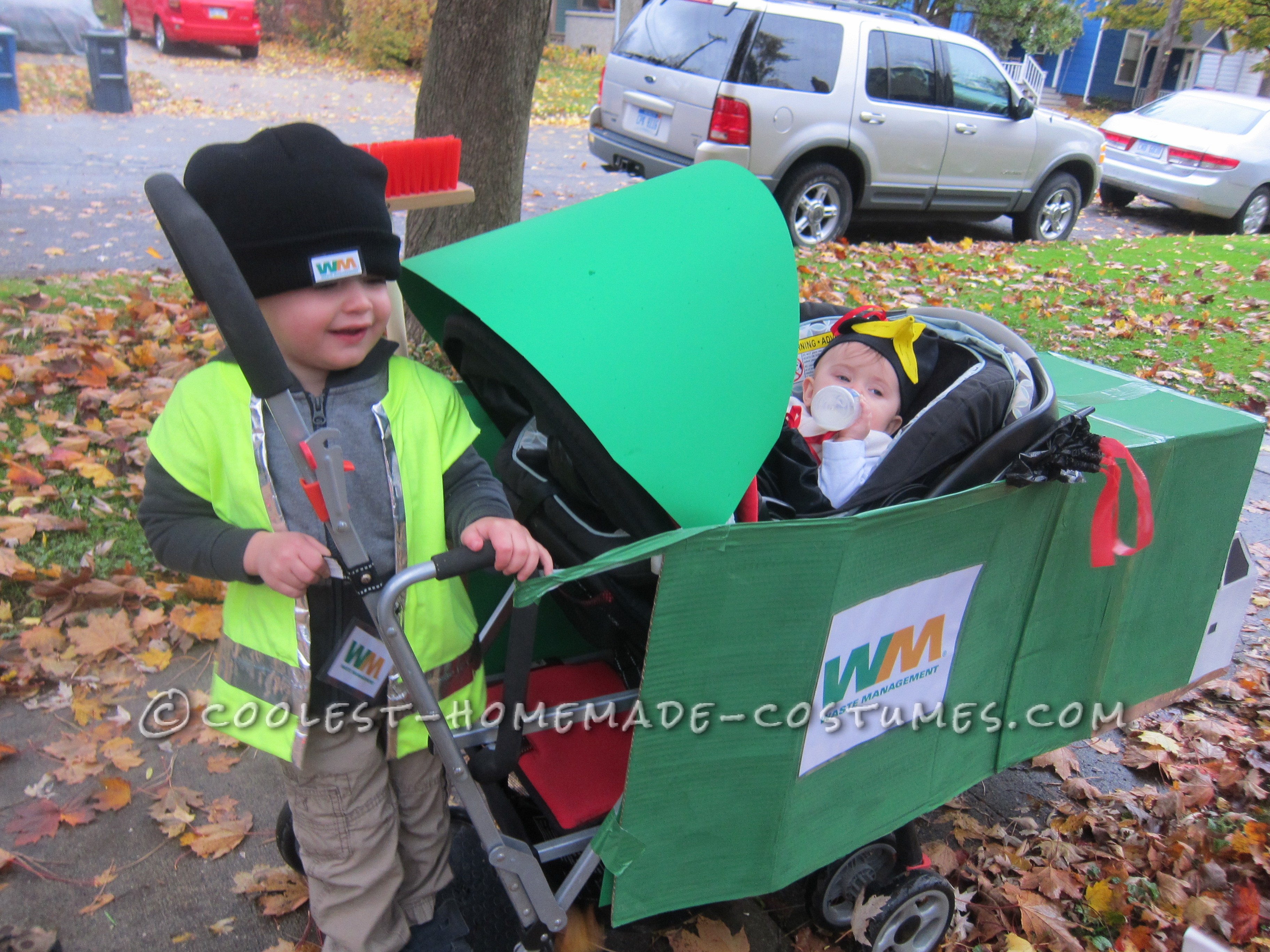 Our Little Waste Management Team Halloween Costumes