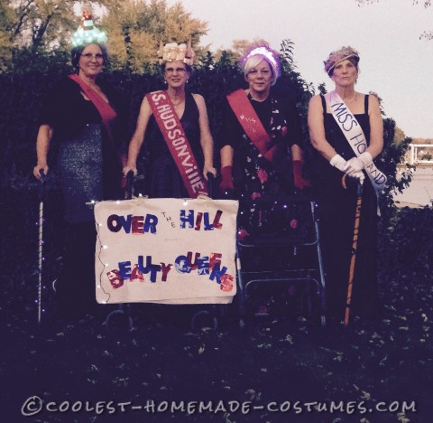 Over the Hill Beauty Queens Group Costume