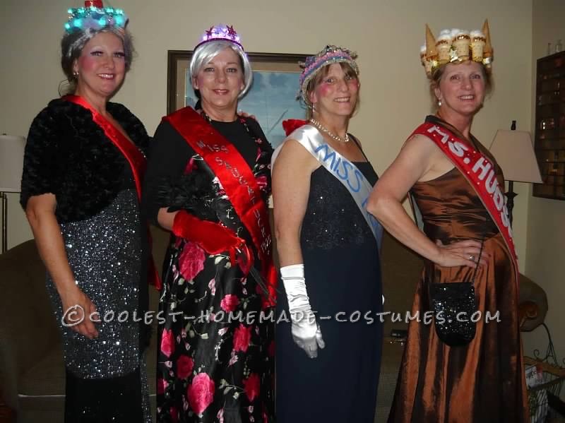 Over the Hill Beauty Queens Group Costume