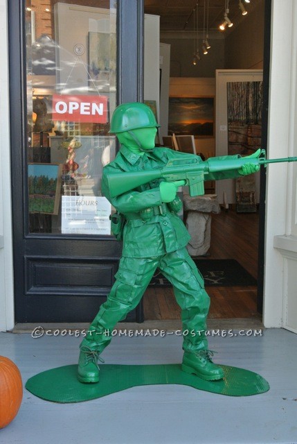 Cool Plastic Army Boy Halloween Costume