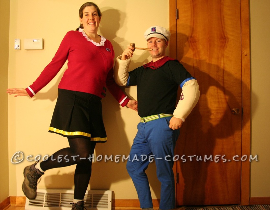 Coolest Popeye and Olive Oyl Costumes