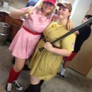 Racine Belles Baseball Couple Costumes - A League of Their Own