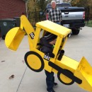 Super Cool Backhoe Costume for a 3-year-Old (Load On the Treats!)