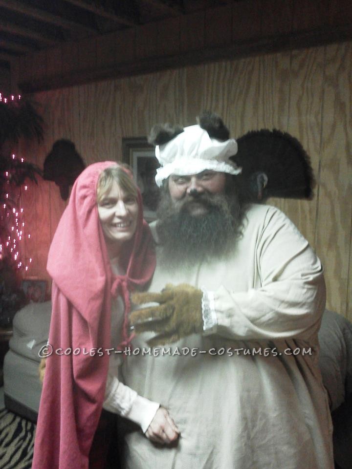 Cool Red Riding Hood and BIG Bad Wolf Couple Costume