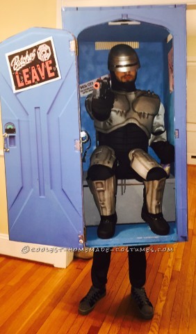 Super Original and Funny RoboCop in a Porta-Potty Costume