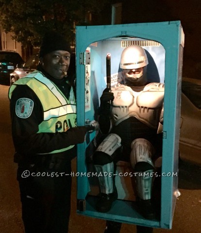 Super Original and Funny RoboCop in a Porta-Potty Costume