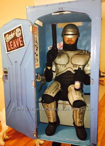 Super Original and Funny RoboCop in a Porta-Potty Costume