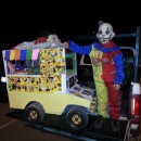 Scariest I-Scream Truck with Crazy Clown Kid Costume
