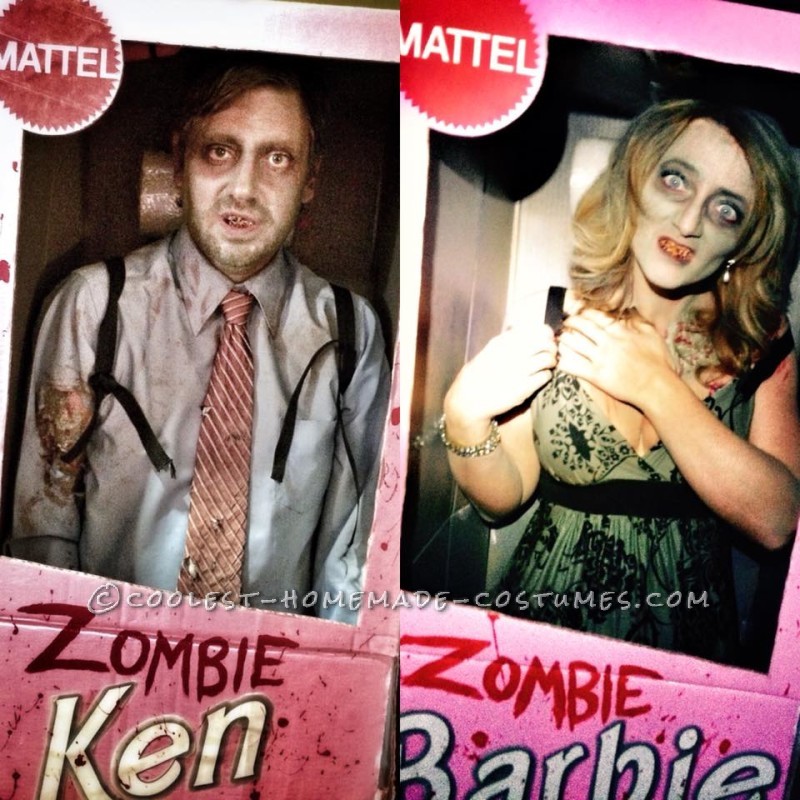 Scariest Zombie Ken and Zombie Barbie Couple Costume