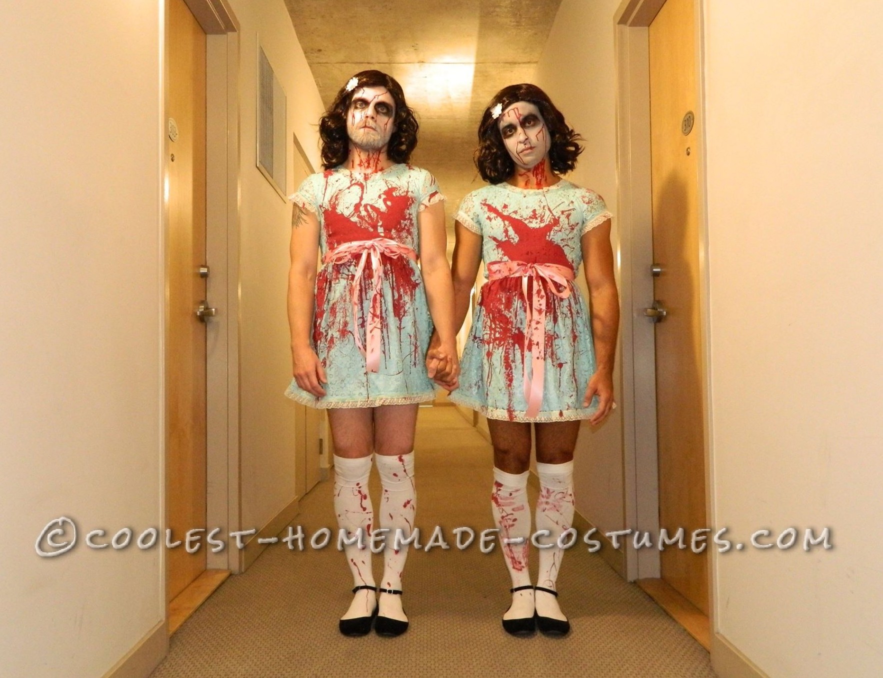 Homemade Scary Shining Sisters Couple Costume