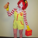 Super Creepy Serial Killer Ronald McDonald Costume