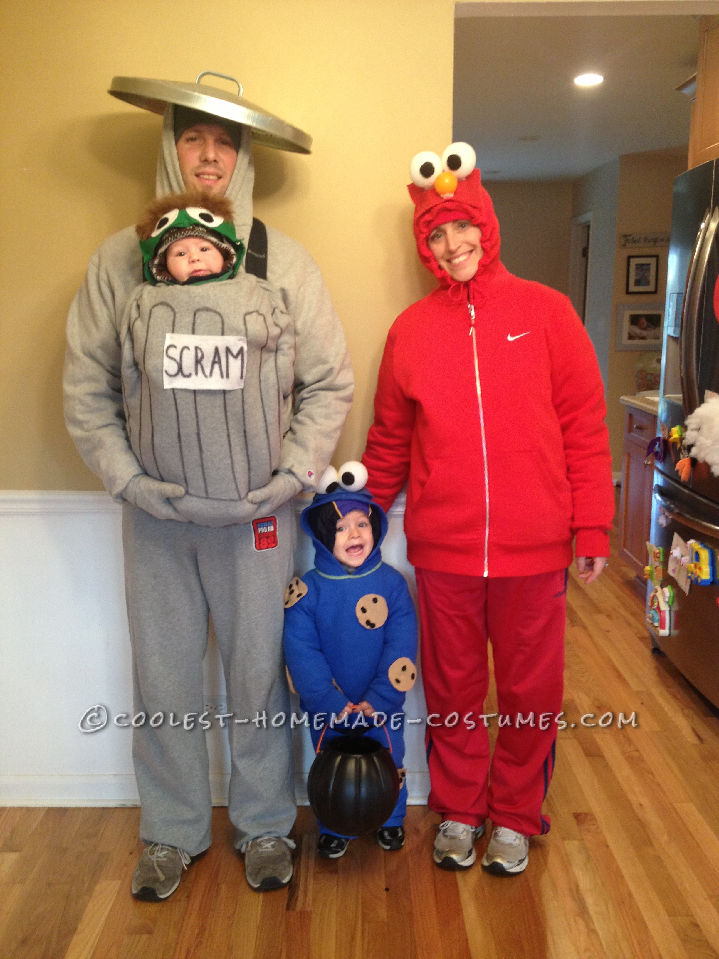 Cool Homemade Sesame Street Family Costumes