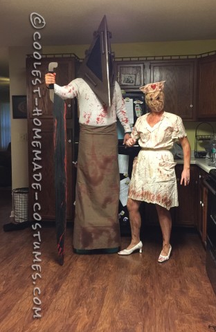 Silent Hill Pyramid Head and Faceless Nurse Costumes