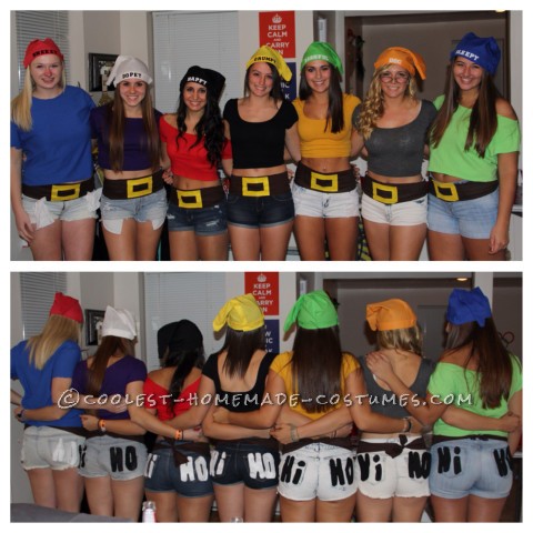 Creative Snow White and His 7 Dwarfs Group Costume