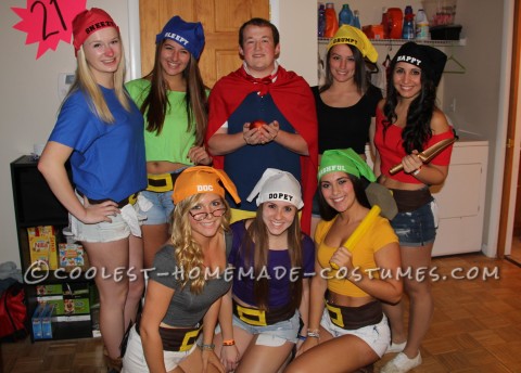 Creative Snow White and His 7 Dwarfs Group Costume