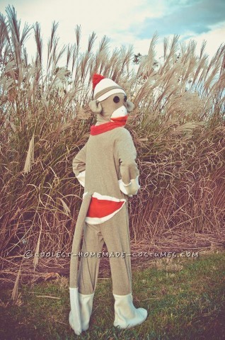 Coolest Homemade Sock Monkey Costume