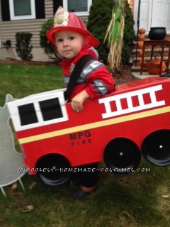 Sound The Alarms !!  It's a Firefighter Family Costume Affair