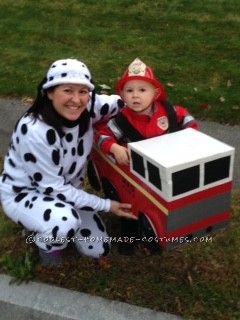 Sound The Alarms !!  It's a Firefighter Family Costume Affair