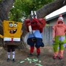 Cool DIY Spongebob Crew Group Costume