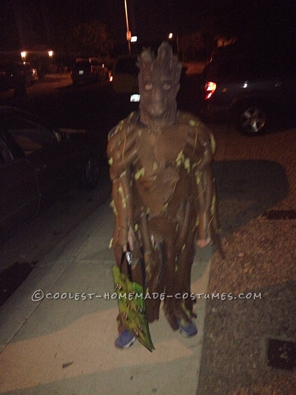 Super Cool Groot Costume for a 11yr Old Boy.
