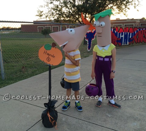 The Cast of Phineas and Ferb Family Costume