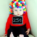 The Cutest DIY Baby Gumball Machine Costume