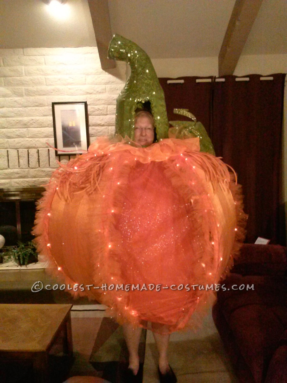The Gigantic 5-Foot Glitzy Pumpkin Costume