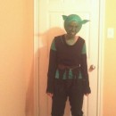 Homemade Paper Mache Green Goblin Costume