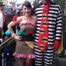 Coolest Homemade Hamburglar and Hamburger Couple Costume