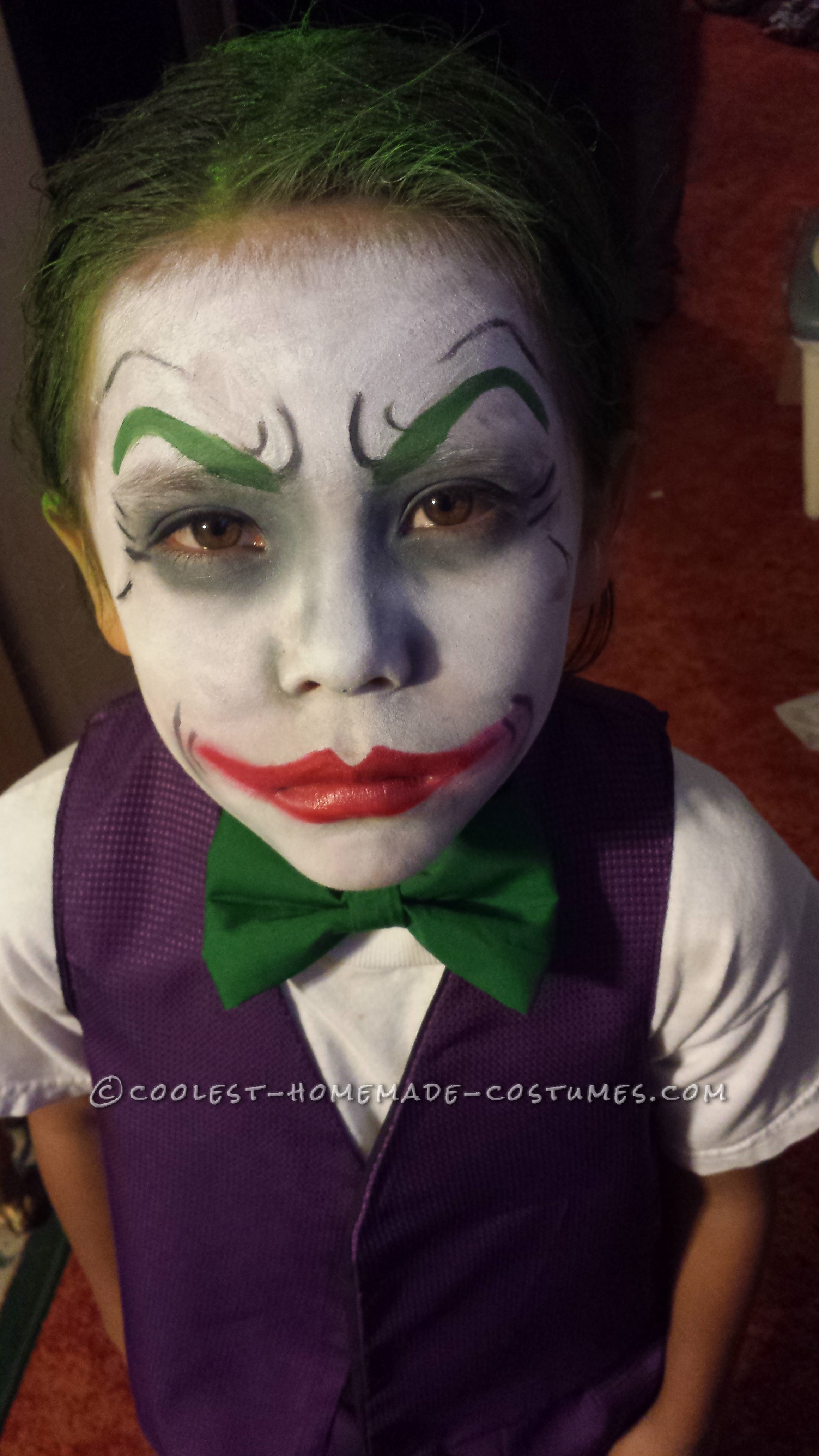 The Little Joker and Harley Quinn Homemade Costumes