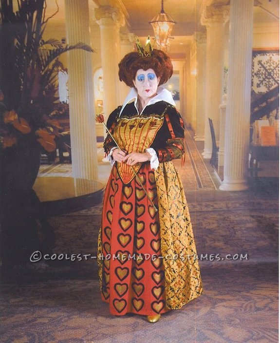 Completely Homemade Queen of Hearts Costume