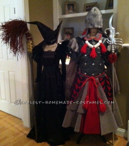 The Wicked Witch of the West and her Winkie Guard Couple Costume