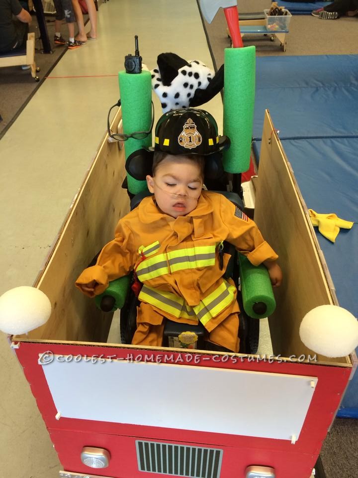 Coolest Firetruck Wheelchair Costume