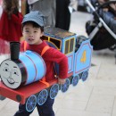 Thomas and Friends Train Child Costume - Using Recycled Household Items