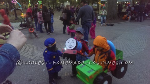 Thomas and Friends Train Child Costume - Using Recycled Household Items