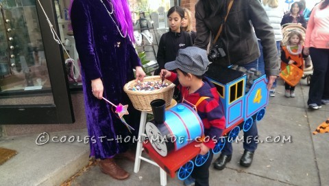 Thomas and Friends Train Child Costume - Using Recycled Household Items