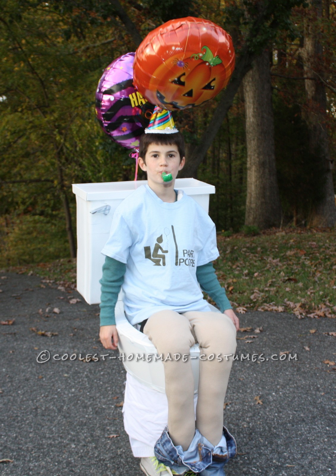 Timmy the Party Pooper Wordplay Toilet Costume