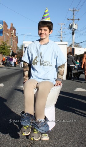 Timmy the Party Pooper Wordplay Toilet Costume