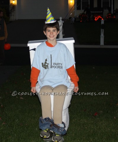 Timmy the Party Pooper Wordplay Toilet Costume