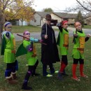 Homemade TMNT All-Girl-Group Costume