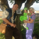 Fun Rapunzel, Pasquel and Flynn Ryder Family Costume