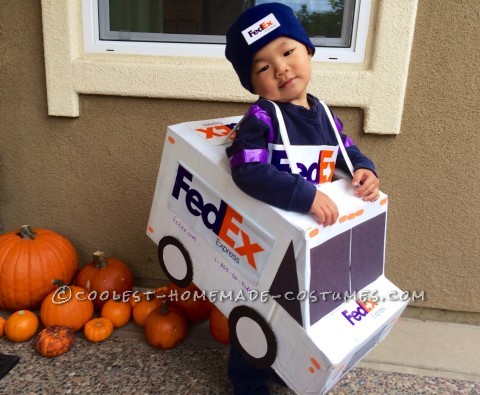 UPS, FedEx and USPS Family Costume - Working Together for On-Time Delivery!